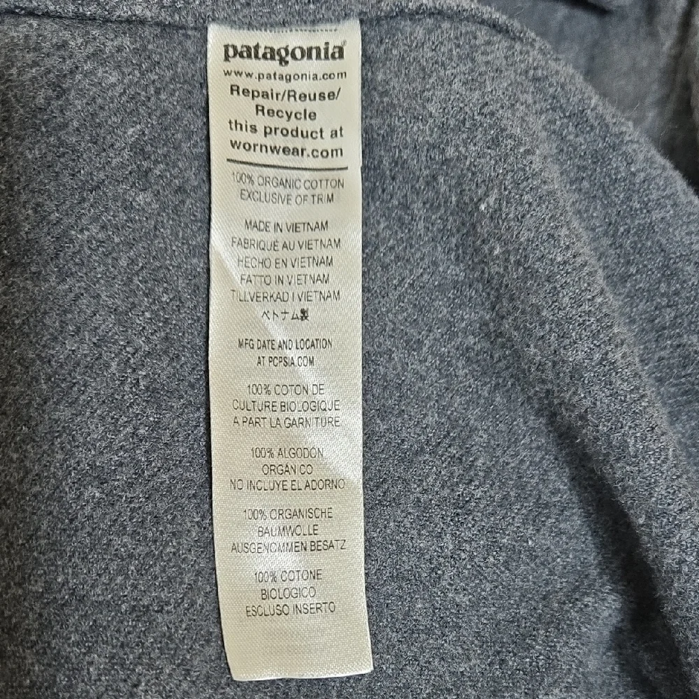 Patagonia Better Sweater Shirt Jacket Men’s M Charcoal Gray Organic Cotton